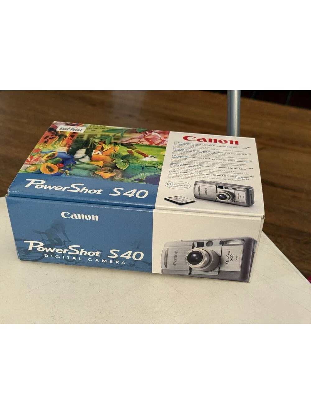 Canon PowerShot S40, W/box, Memory Card , Charger Battery , Manual , Working